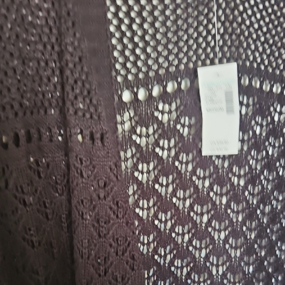 Maurices Black Open-Knit Cardigan - Picture 4 of 9